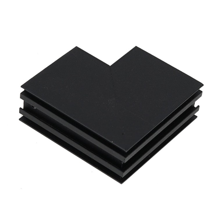 Narożnik pionowy Łącznik do szynoprzewodu kątowy L dół niskonapięciowy System MAGNETIC TRACK ML6736 Milagro Loft nowoczesna sufitowy ścienny do oświetlenia szynowego listwa natynkowa zawieszana 48V złączka czarna czarny Inspiracje Premium