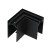 Narożnik poziomy Łącznik do szynoprzewodu kątowy L bok niskonapięciowy System MAGNETIC TRACK ML6735 Milagro Loft nowoczesna sufitowy ścienny do oświetlenia szynowego listwa natynkowa zawieszana 48V złączka czarna czarny Inspiracje Premium