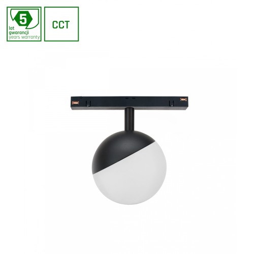SYSTEM SHIFT DALI DT8 - GLOBE oprawa kula FI100X130mm 5W 165ST Czarny DALI 5 Lat Gwarancji WLD+40000_DALI_DT8 WOJNAROWSKI Lighting
