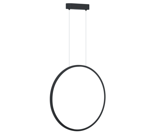 Lampa sufitowa wisząca okrąg koło Industrialna Loft SATURNO BLACK 28W LED ML8854 Milagro 4000K 50cm nowoczesna oprawa oświetleniowa okrągła metal żyrandol czarny czarna zwis Inspiracje Premium