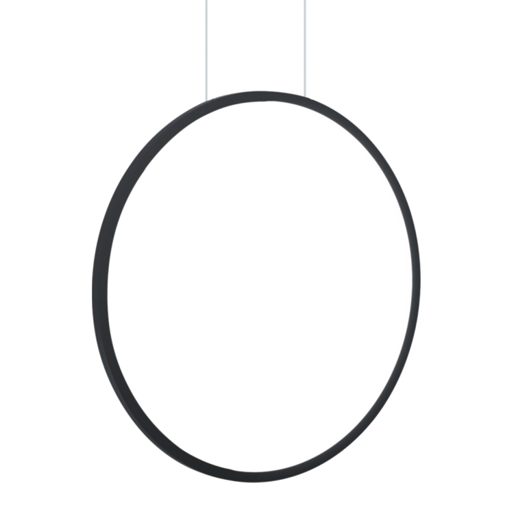 Lampa sufitowa wisząca okrąg koło Industrialna Loft SATURNO BLACK 28W LED ML8854 Milagro 4000K 50cm nowoczesna oprawa oświetleniowa okrągła metal żyrandol czarny czarna zwis Inspiracje Premium