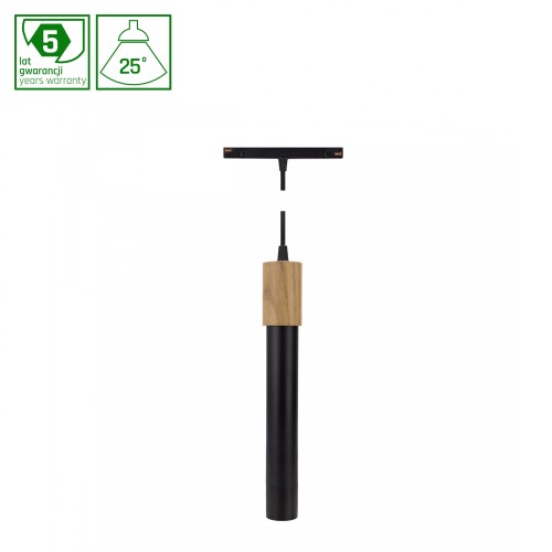 SYSTEM SHIFT - HANGIT WOOD 40x297 (935mm kabel) 12W 25st czarny 5 Lat Gwarancji WLD+40006_WOOD WOJNAROWSKI Lighting