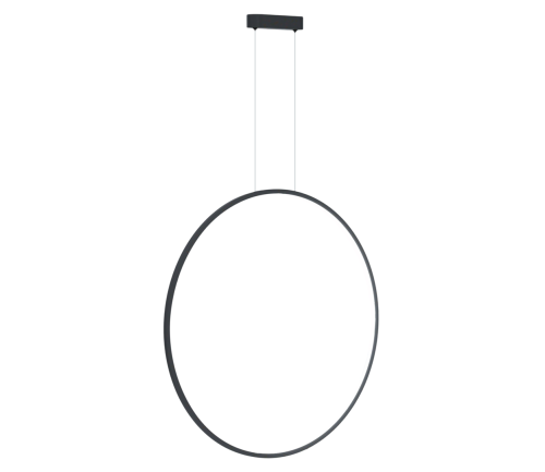 Lampa sufitowa wisząca okrąg koło Industrialna Loft SATURNO BLACK 46W LED ML8856 Milagro 4000K 80cm nowoczesna oprawa oświetleniowa okrągła metal żyrandol czarny czarna zwis Inspiracje Premium