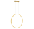 Lampa sufitowa wisząca okrąg koło Industrialna Loft SATURNO GOLD ML8855 28W LED ML8856 Milagro 4000K 50cm nowoczesna oprawa oświetleniowa okrągła metal żyrandol złoty złota zwis Inspiracje Premium