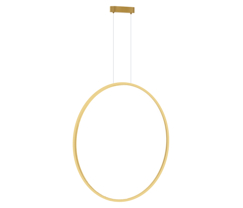 Lampa sufitowa wisząca okrąg koło Industrialna Loft SATURNO GOLD 46W LED ML8857 Milagro 4000K 80cm nowoczesna oprawa oświetleniowa okrągła metal żyrandol złoty złota zwis Inspiracje Premium