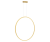 Lampa sufitowa wisząca okrąg koło Industrialna Loft SATURNO GOLD 46W LED ML8857 Milagro 4000K 80cm nowoczesna oprawa oświetleniowa okrągła metal żyrandol złoty złota zwis Inspiracje Premium