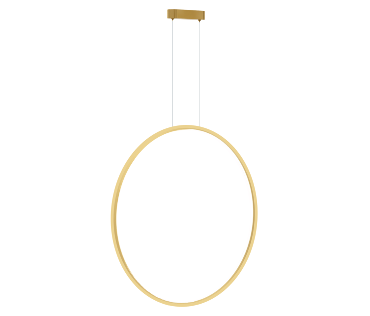 Lampa sufitowa wisząca okrąg koło Industrialna Loft SATURNO GOLD 46W LED ML8857 Milagro 4000K 80cm nowoczesna oprawa oświetleniowa okrągła metal żyrandol złoty złota zwis Inspiracje Premium