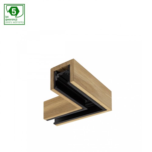 SYSTEM SHIFT - Łącznik WOOD SLIM ,L, POZIOMY Biały WLD+40075_WOOD WOJNAROWSKI Lighting