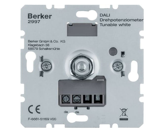 one.platform Potencjometr obrotowy DALI, Tunable White 2997 HAGER BERKER B.Kwadrat B.3 B.7 Q.1 Q.3 Q.7 K.1 K.5 R.1 R.3 R.8 Serie 1930 R.classic