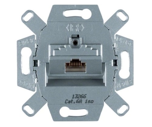 one.platform Mechanizm gniazda komputerowego UAE 1-kr (RJ45), ekran., kat.6a iso 4586 HAGER BERKER B.Kwadrat B.3 B.7 Q.1 Q.3 Q.7 K.1 K.5 R.1 R.3 R.8 Serie 1930 R.classic