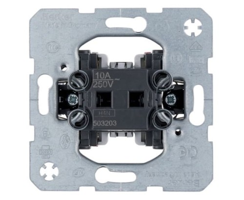 one.platform Łącznik 1-klawiszowy przyc., 1 zestyk zwierny, 1 zestyk rozwierny 503203 HAGER BERKER B.Kwadrat B.3 B.7 Q.1 Q.3 Q.7 K.1 K.5 R.1 R.3 R.8 Serie 1930 R.classic