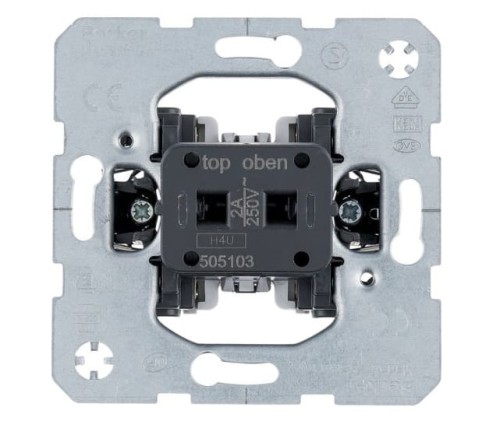 one.platform Łącznik klawiszowy przyciskowy do nasadki na kartę hotelową, 2A 505103 HAGER BERKER B.Kwadrat B.3 B.7 Q.1 Q.3 Q.7 K.1 K.5 R.1 R.3 R.8 Serie 1930 R.classic