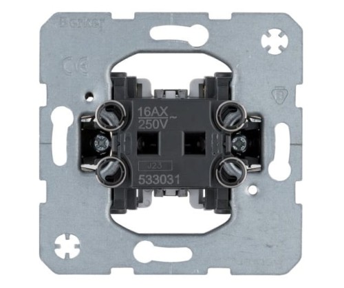 one.platform Łącznik 1-klawiszowy 1-biegunowy, mechanizm, samozaciski 533031 HAGER BERKER B.Kwadrat B.3 B.7 Q.1 Q.3 Q.7 K.1 K.5 R.1 R.3 R.8 Serie 1930 R.classic