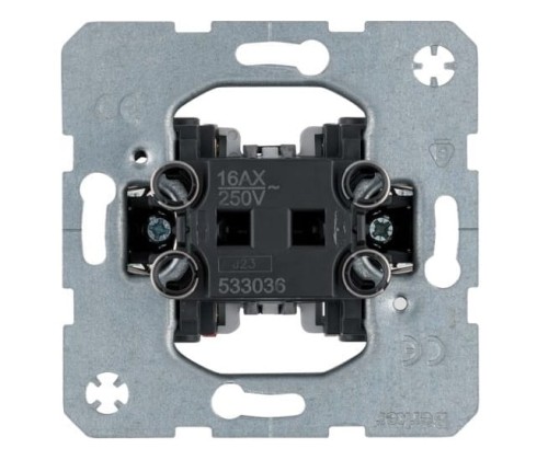 one.platform Łącznik 1-klawiszowy uniwersalny (schodowy), mechanizm, samozaciski 533036 HAGER BERKER B.Kwadrat B.3 B.7 Q.1 Q.3 Q.7 K.1 K.5 R.1 R.3 R.8 Serie 1930 R.classic