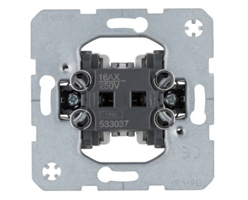 one.platform Łącznik 1-klawiszowy krzyżowy, mechanizm, samozaciski 533037 HAGER BERKER B.Kwadrat B.3 B.7 Q.1 Q.3 Q.7 K.1 K.5 R.1 R.3 R.8 Serie 1930 R.classic
