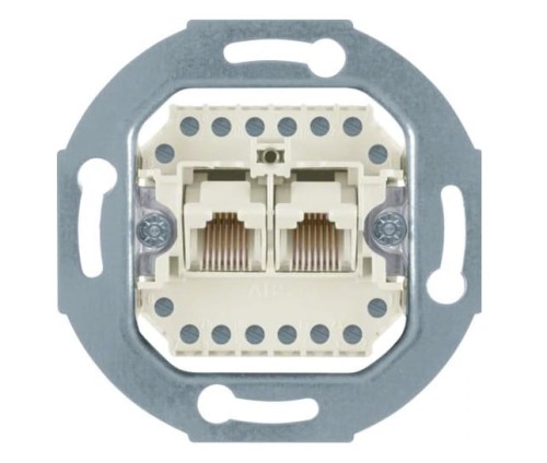 one.platform Mechanizm gniazda telefonicznego UAE 2-kr (RJ11, RJ12, RJ45) kat. 3 534539 HAGER BERKER B.Kwadrat B.3 B.7 Q.1 Q.3 Q.7 K.1 K.5 R.1 R.3 R.8 Serie 1930 R.classic