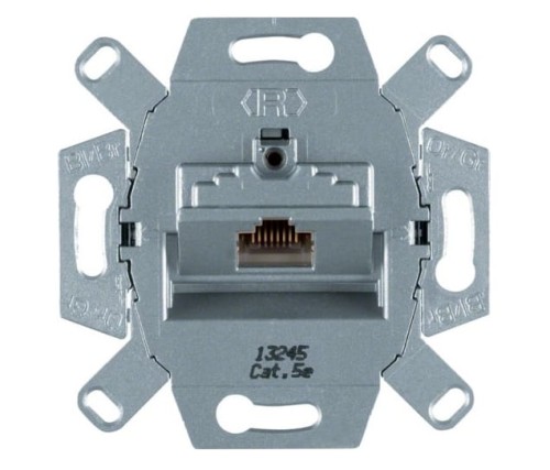 one.platform Mechanizm gniazda komputerowego UAE 1-kr (RJ45), ekranowane kat. 5e 534554 HAGER BERKER B.Kwadrat B.3 B.7 Q.1 Q.3 Q.7 K.1 K.5 R.1 R.3 R.8 Serie 1930 R.classic