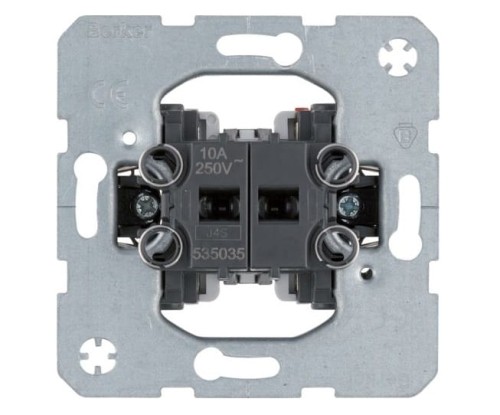 one.platform Łącznik 2-klawiszowy przyciskowy, 2 zestyki zwierne 535035 HAGER BERKER B.Kwadrat B.3 B.7 Q.1 Q.3 Q.7 K.1 K.5 R.1 R.3 R.8 Serie 1930 R.classic