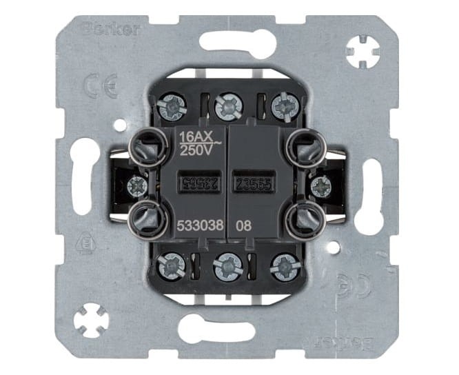 one.platform Łącznik 2-klawiszowy 2-kr uniwersalny (schodowy), mech., zac. śrub. 53303808 HAGER BERKER B.Kwadrat B.3 B.7 Q.1 Q.3 Q.7 K.1 K.5 R.1 R.3 R.8 Serie 1930 R.classic
