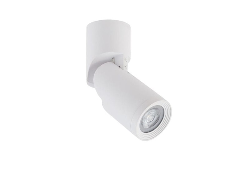 Lampa sufitowa natynkowa Loft MIKE WHITE CG 7660 NOWODVORSKI Lighting 1x GU10 Spot oświetleniowa regulowany reflektorek Industrialna nowoczesna sufitowa metal biała biały Inspiracje Premium