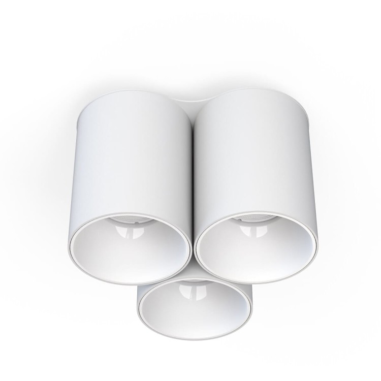 Sufitowa oprawa lampa punktowa EYE TONE III WHITE 8093 NOWODVORSKI Lighting 3xGU10 tuba x 3 spot natynkowa nowoczesna oświetleniowa biała biały Inspiracje Premium