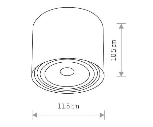 Natynkowa oprawa sufitowa lampa punktowa BIT S GRAPHITE 9486 NOWODVORSKI Lighting GU10 ES111 spot natynkowa nowoczesna oświetleniowa grafitowa grafitowy Inspiracje Premium
