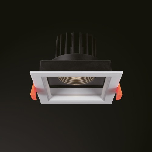 Oprawa podtynkowa wpuszczana CL DIA LED WHITE/BLACK 8720 NOWODVORSKI Lighting 30W 3000K IP20 Loft nowoczesna sufitowa biało-czarna biała Inspiracje Premium