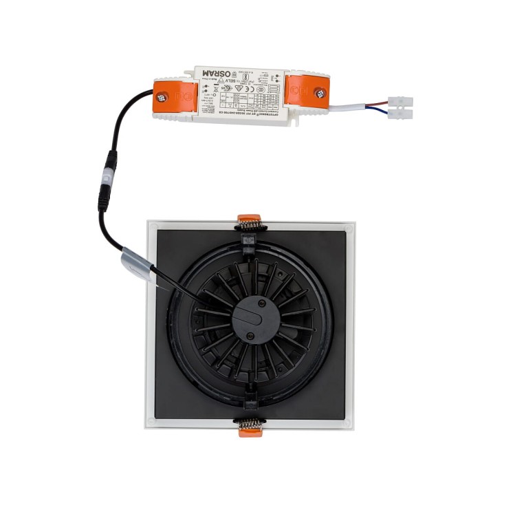 Oprawa podtynkowa wpuszczana CL DIA LED WHITE/BLACK 8720 NOWODVORSKI Lighting 30W 3000K IP20 Loft nowoczesna sufitowa biało-czarna biała Inspiracje Premium