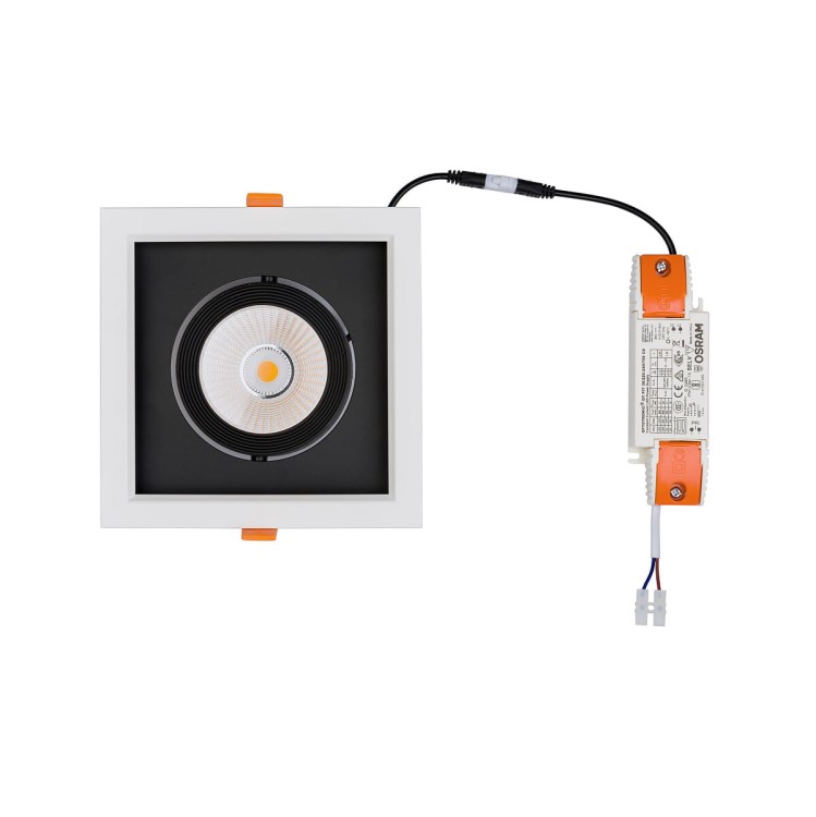 Oprawa podtynkowa wpuszczana CL DIA LED WHITE/BLACK 8720 NOWODVORSKI Lighting 30W 3000K IP20 Loft nowoczesna sufitowa biało-czarna biała Inspiracje Premium