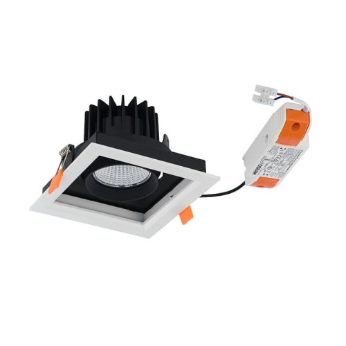 Oprawa podtynkowa wpuszczana CL DIA LED WHITE/BLACK 8721 NOWODVORSKI Lighting 18W 4000K IP20 Loft nowoczesna sufitowa biało-czarna biała Inspiracje Premium