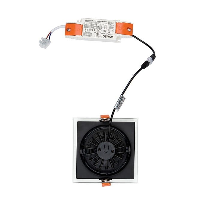 Oprawa podtynkowa wpuszczana CL DIA LED WHITE/BLACK 8721 NOWODVORSKI Lighting 18W 4000K IP20 Loft nowoczesna sufitowa biało-czarna biała Inspiracje Premium