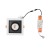 Oprawa podtynkowa wpuszczana CL DIA LED WHITE/BLACK 8721 NOWODVORSKI Lighting 18W 4000K IP20 Loft nowoczesna sufitowa biało-czarna biała Inspiracje Premium