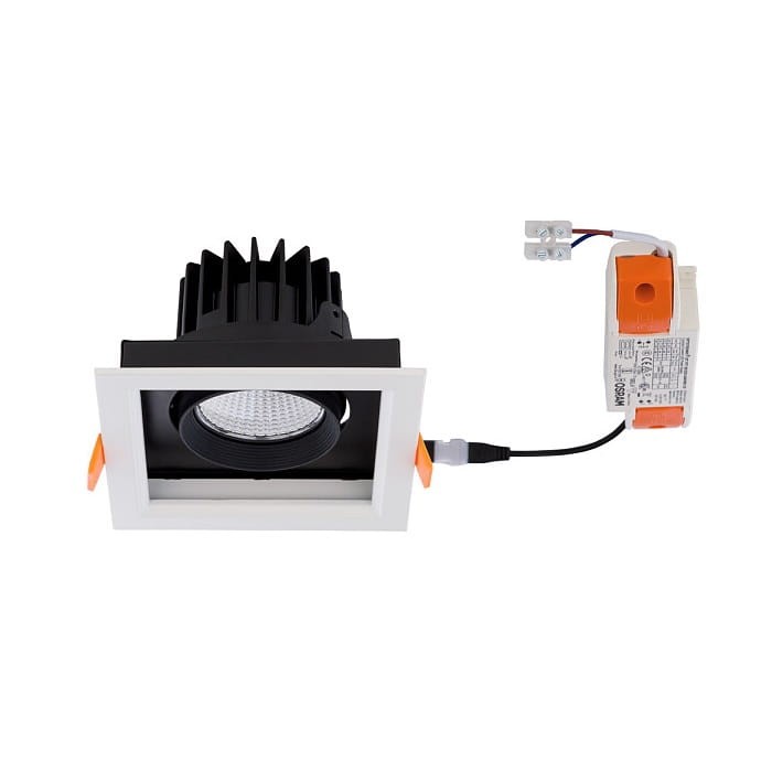 Oprawa podtynkowa wpuszczana CL DIA LED WHITE/BLACK 8721 NOWODVORSKI Lighting 18W 4000K IP20 Loft nowoczesna sufitowa biało-czarna biała Inspiracje Premium