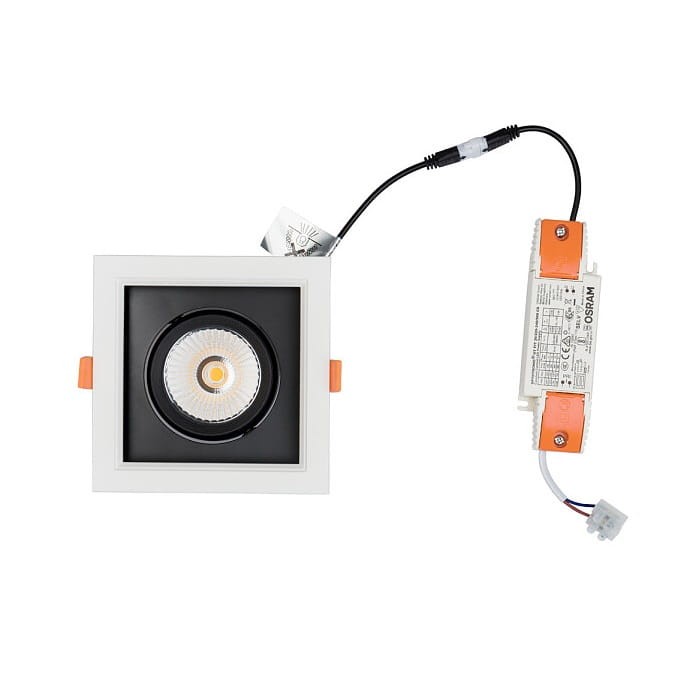 Oprawa podtynkowa wpuszczana CL DIA LED WHITE/BLACK 8722 NOWODVORSKI Lighting 18W 3000K IP20 Loft nowoczesna sufitowa biało-czarna biała Inspiracje Premium