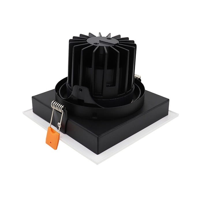 Oprawa podtynkowa wpuszczana CL DIA LED WHITE/BLACK 8722 NOWODVORSKI Lighting 18W 3000K IP20 Loft nowoczesna sufitowa biało-czarna biała Inspiracje Premium