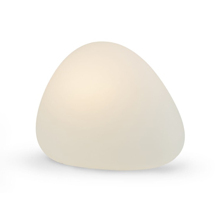 Świecący Kamień Ogrodowy 30cm STONE S 10579 NOWODVORSKI Lighting E27 230V zewnętrzna lampa elektryczna przenośna ogrodowa biała Cloud Forms do ogrodu Inspiracje Premium