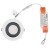 Oprawa podtynkowa wpuszczana CL KEA LED WHITE 8773 NOWODVORSKI Lighting 20W 3000K IP44 IP44/20 Loft nowoczesna sufitowa biała do łazienki na basen Inspiracje Premium