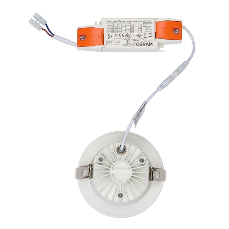 Oprawa podtynkowa wpuszczana CL KEA LED WHITE 8773 NOWODVORSKI Lighting 20W 3000K IP44 IP44/20 Loft nowoczesna sufitowa biała do łazienki na basen Inspiracje Premium
