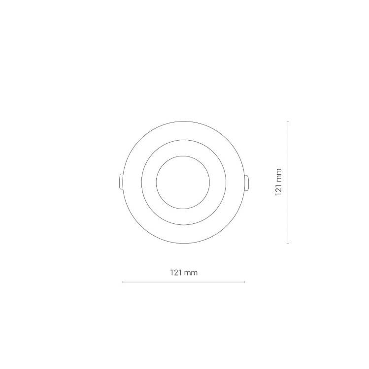 Oprawa podtynkowa wpuszczana CL KEA LED WHITE 8773 NOWODVORSKI Lighting 20W 3000K IP44 IP44/20 Loft nowoczesna sufitowa biała do łazienki na basen Inspiracje Premium