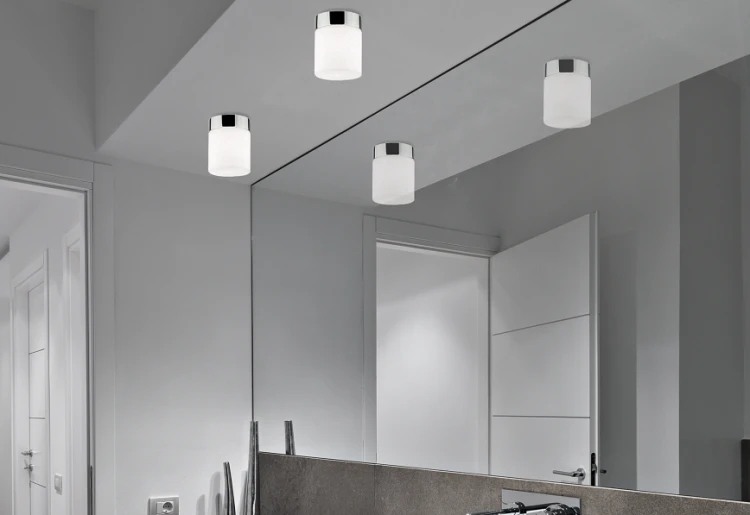 Lampa sufitowa łazienkowa CAYO CHROME 9505 NOWODVORSKI Lighting G9 IP44 nowoczesna oprawa oświetleniowa chrom plafon oprawa do łazienki Inspiracje Premium