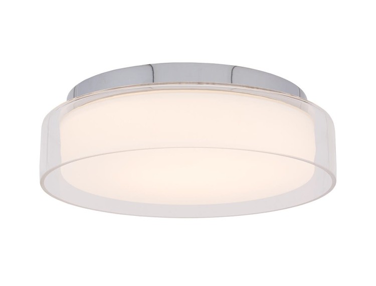 Lampa sufitowa łazienkowa PAN LED S CHROM 8173 NOWODVORSKI Lighting 12W IP44 nowoczesna oprawa oświetleniowa chrom plafon oprawa do łazienki Inspiracje Premium