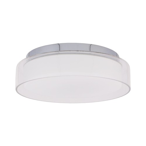 Lampa sufitowa łazienkowa PAN LED S CHROM 8173 NOWODVORSKI Lighting 12W IP44 nowoczesna oprawa oświetleniowa chrom plafon oprawa do łazienki Inspiracje Premium