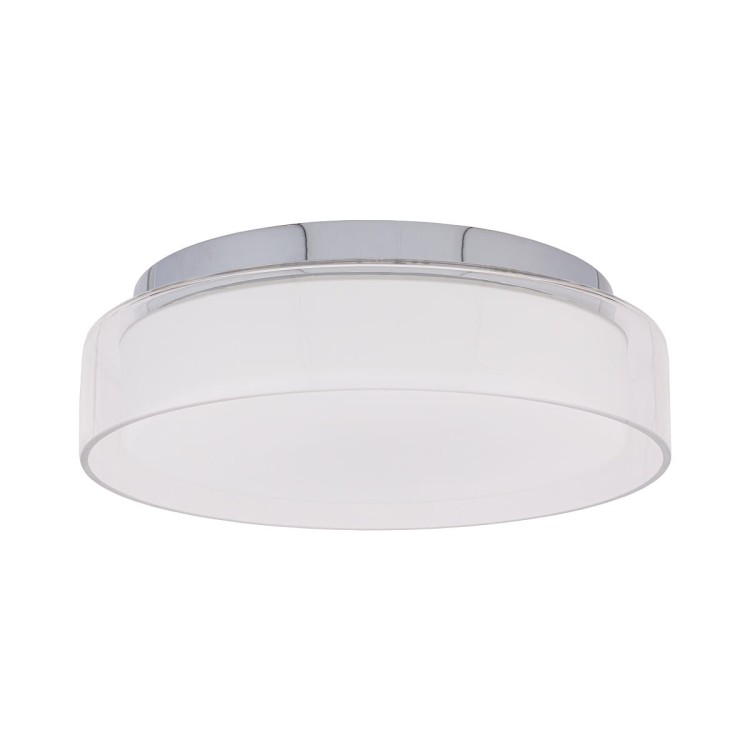 Lampa sufitowa łazienkowa PAN LED S CHROM 8173 NOWODVORSKI Lighting 12W IP44 nowoczesna oprawa oświetleniowa chrom plafon oprawa do łazienki Inspiracje Premium