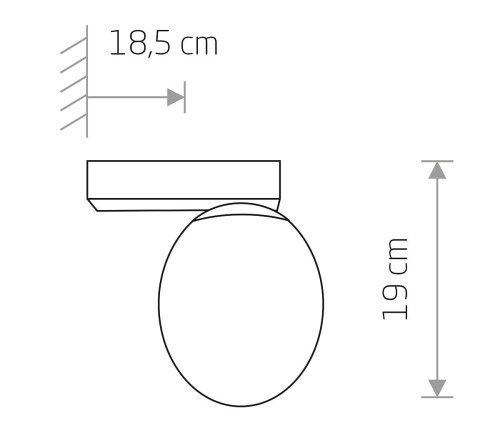 Lampa ścienna kinkiet łazienkowy Loft ICE EGG C BLACK 8132 NOWODVORSKI Lighting G9 IP44 nowoczesna oświetleniowa Industrialna czarna czarny metal łazienkowa do łazienki Inspiracje Premium
