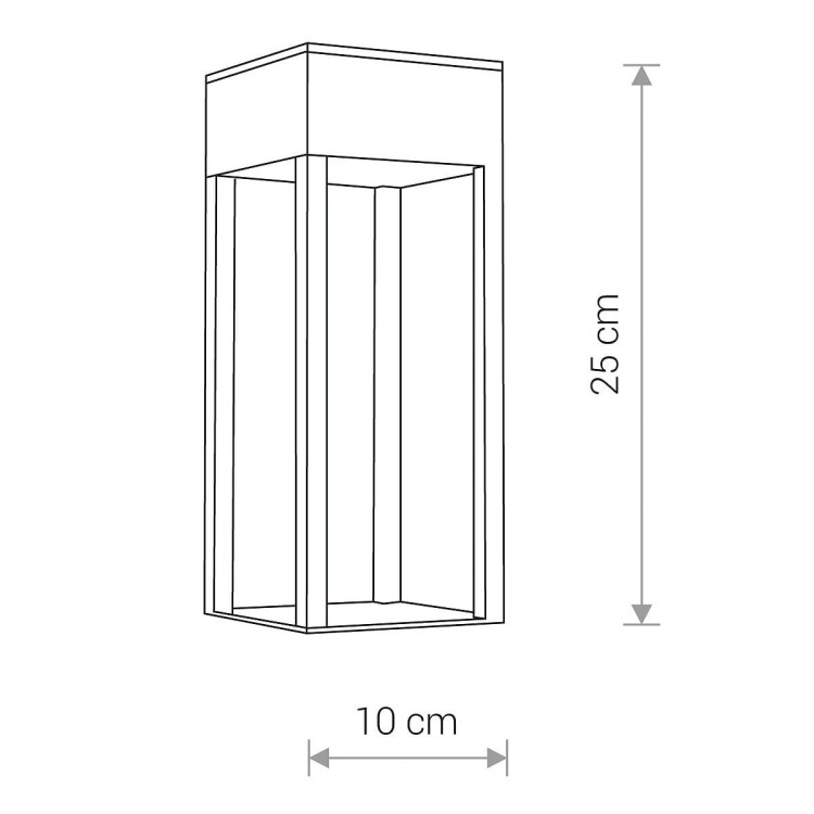 Lampa ogrodowa elewacyjna Kinkiet Zewnętrzny Nowoczesny STRUCTURE LED I KINKIET BLACK 8146 NOWODVORSKI Lighting 13W IP54 metal aluminium na budynek oświetlenie zewnętrzne barwa ciepła ciepłobiała biała czarna czarny Inspiracje Premium