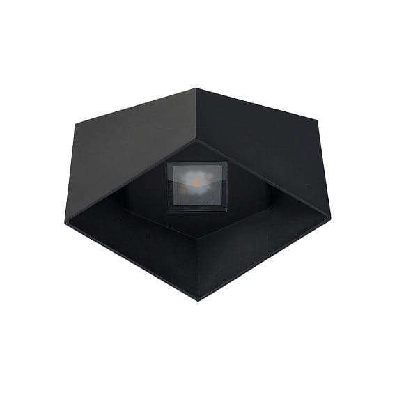 Lampa ogrodowa elewacyjna Kinkiet Zewnętrzny Nowoczesny TRIANGLES LED BLACK 8142 NOWODVORSKI Lighting 2x5W IP54 metal aluminium czarna na budynek dwustronna oprawa hermetyczna oświetlenie zewnętrzne barwa ciepła ciepłobiała biała czarny Inspiracje Premium