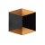 Lampa ogrodowa elewacyjna Kinkiet Zewnętrzny Nowoczesny TRIANGLES LED BLACK/GOLD 8141 NOWODVORSKI Lighting 2x5W IP54 metal aluminium czarna na budynek dwustronna oprawa oświetlenie zewnętrzne barwa ciepła ciepłobiała biała czarny złoty Inspiracje Premium