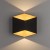 Lampa ogrodowa elewacyjna Kinkiet Zewnętrzny Nowoczesny TRIANGLES LED BLACK/GOLD 8141 NOWODVORSKI Lighting 2x5W IP54 metal aluminium czarna na budynek dwustronna oprawa oświetlenie zewnętrzne barwa ciepła ciepłobiała biała czarny złoty Inspiracje Premium