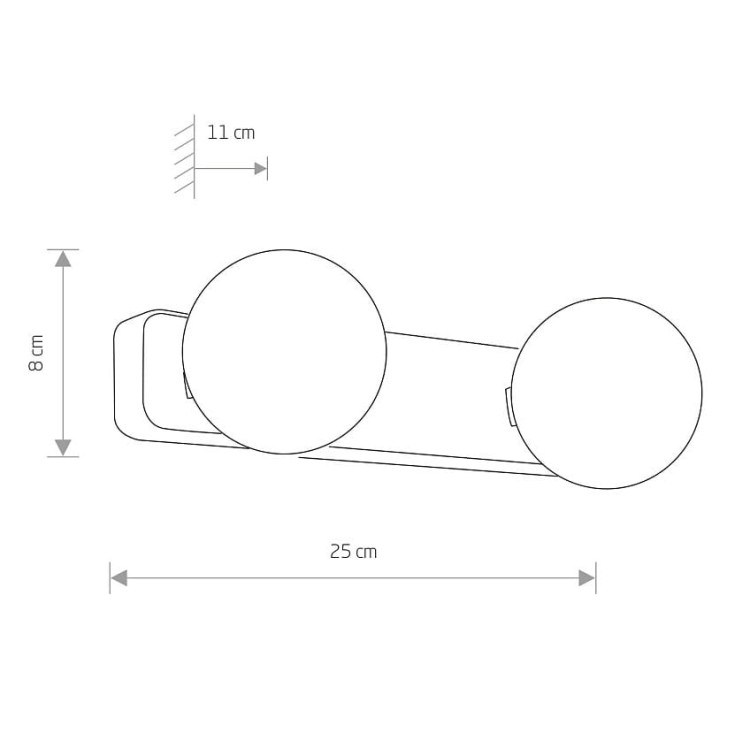 Lampa ścienna kinkiet łazienkowy Loft BRAZOS II 6950 NOWODVORSKI Lighting 2x G9 IP44 nowoczesna oświetleniowa Industrialna biała biały metal łazienkowa do łazienki Inspiracje Premium