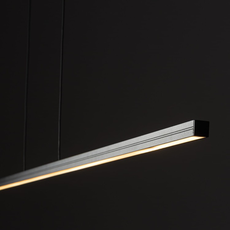 Lampa liniowa wisząca BAR LED S 4000K 21W 10847 NOWODVORSKI Lighting 120cm Loft nowoczesna sufitowa oświetleniowa zwis do biura nad biurko stół czarna czarny Inspiracje Premium